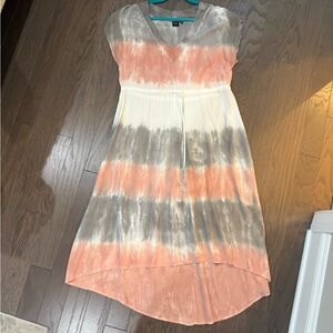 Striped Tie-Dye Dress